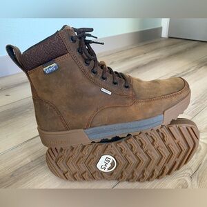 Lems Shoes Boulder Summit Waterproof, Rugged Bark, Women’s 10 / Men’s 8.5